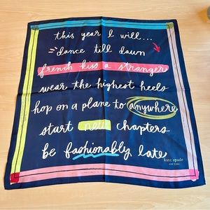 Kate Spade Silk Scarf - NWT